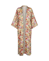 Floral Silk Open Abaya - Abaya - Mizyana