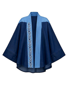 Flourish Denim Cape - Cape - Mizyana