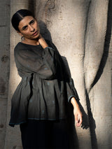 Flow Blouse / Charcoal - Blouse - Mizyana