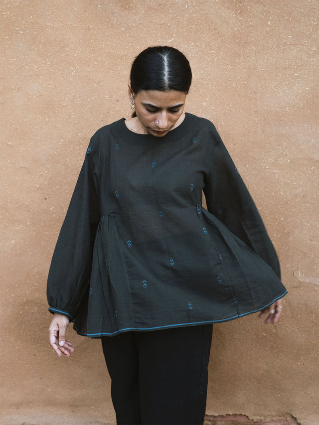 Flow Blouse / Charcoal - Blouse - Mizyana