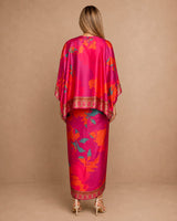 Fuchsia Printed Co-ord Set - Two-Piece Set - Mizyana