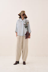 Gingham Ae Shirt Set - Two-Piece Set - Mizyana