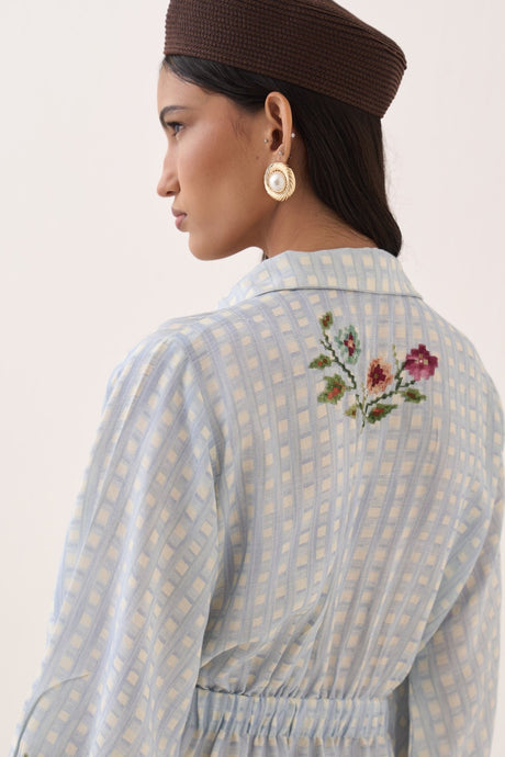 Gingham Poem Dress - Dress - Mizyana