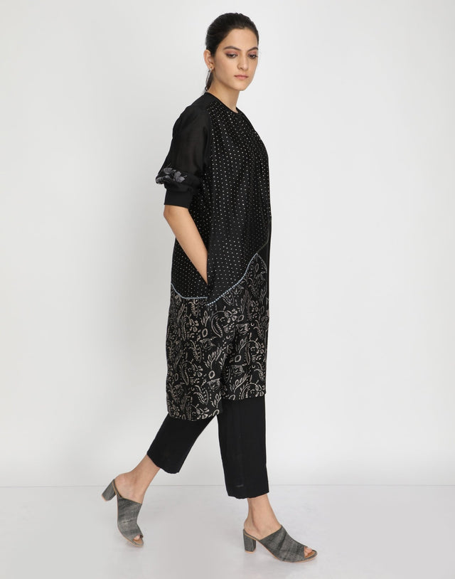 Golden printed dress - Dress - Mizyana