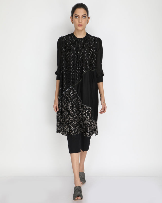 Golden printed dress - Dress - Mizyana