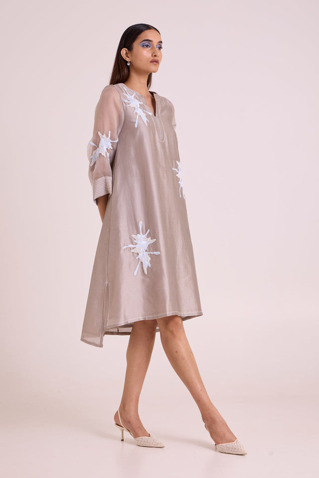 Gracie - Graphite & Fern Tunic Dress - Dress - Mizyana