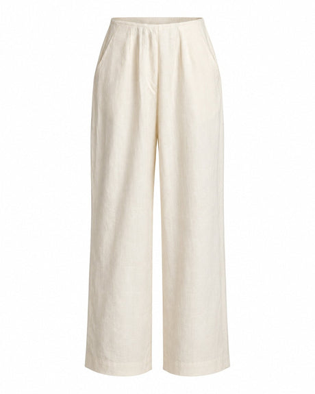 Grain Off-White Handwoven Cotton Twill Trousers - Trousers - Mizyana