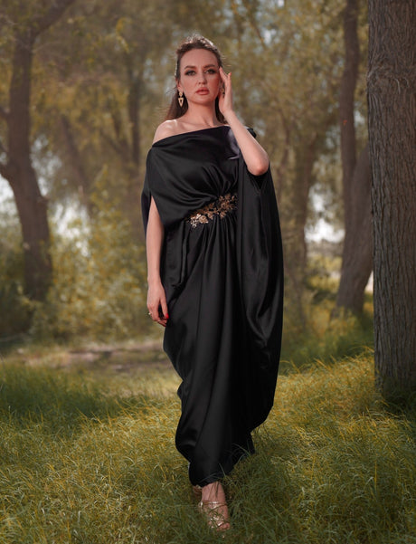 GREEK PLEAT BLACK - Kaftan - Mizyana