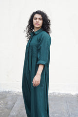 Green Collar Sleeve Suga Jumpsuit - Jumpsuit - Mizyana