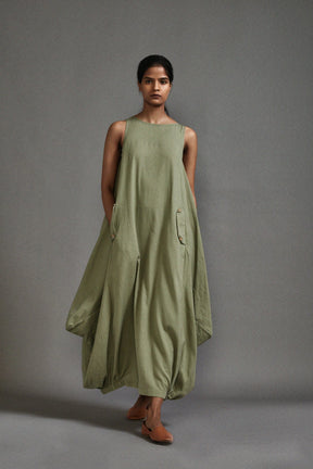 Green New Vari Aakar - Dress - Mizyana