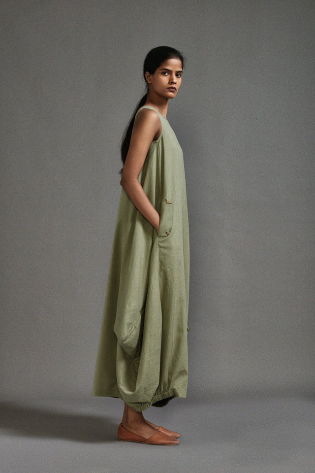 Green New Vari Aakar - Dress - Mizyana