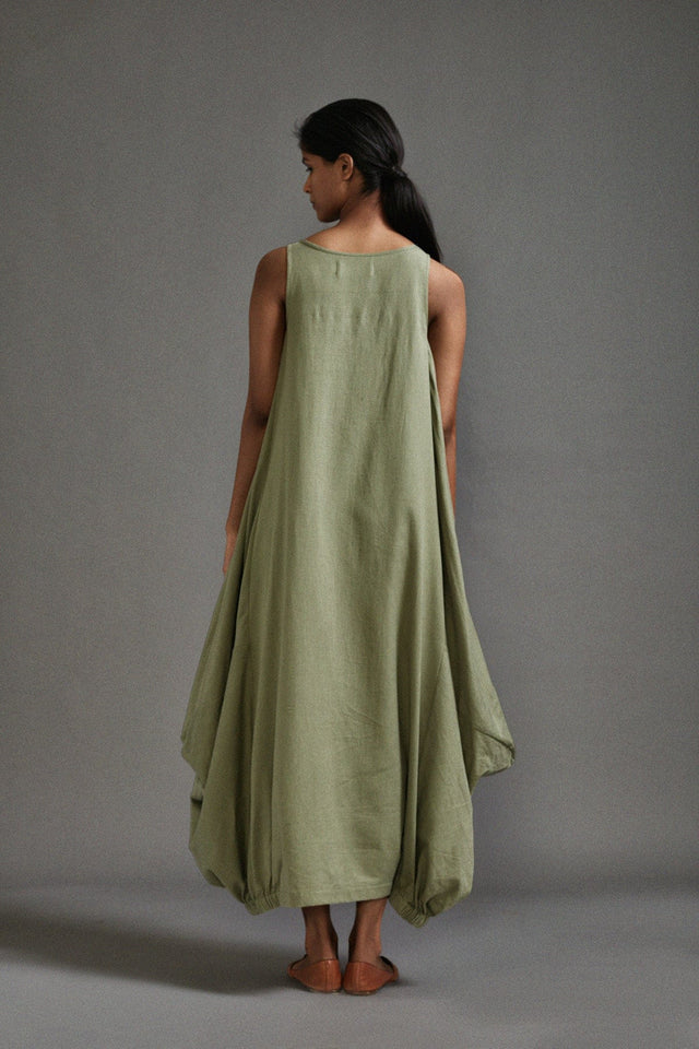 Green New Vari Aakar - Dress - Mizyana