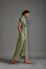 Green Safari Sphara Jumpsuit - Jumpsuit - Mizyana
