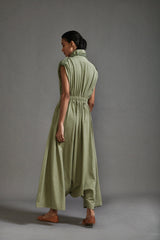 Green Safari Sphara Jumpsuit - Jumpsuit - Mizyana