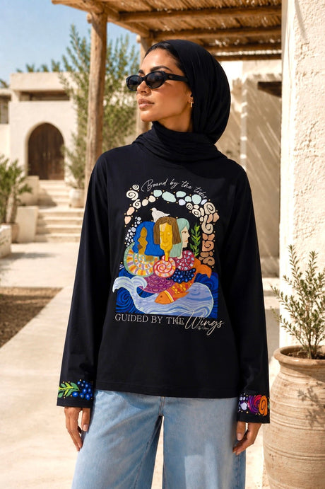 Guided by the Wings Tee - T-Shirt - Mizyana