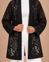 Guipure Botanical Lace Jacket - Jacket - Mizyana