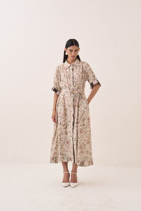 Gulzar Front Placket Aline - Dress - Mizyana