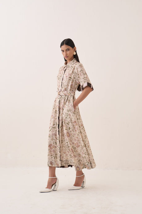 Gulzar Front Placket Aline - Dress - Mizyana