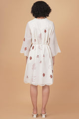 Hakoni print cotton chanderi dress - Dress - Mizyana
