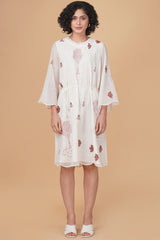 Hakoni print cotton chanderi dress - Dress - Mizyana