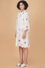 Hakoni print cotton chanderi dress - Dress - Mizyana