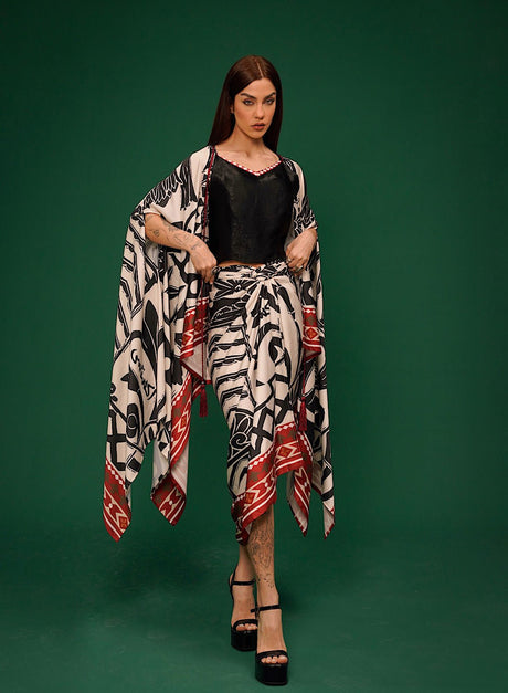 Harf cape set - Two-Piece Set - Mizyana