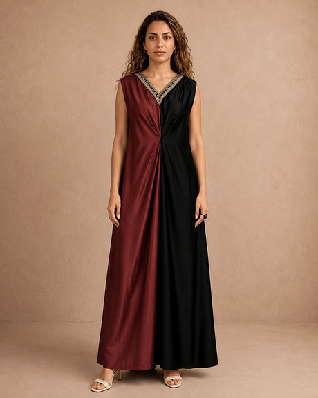 Harf Colorblock Dress - Dress - Mizyana
