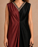 Harf Colorblock Dress - Dress - Mizyana