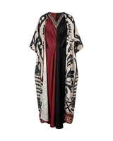 Harf Colorblock Kaftan Set - Kaftan - Mizyana