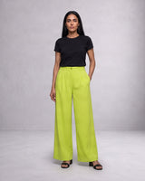 High-Waisted Cotton Trouser - Trousers - Mizyana
