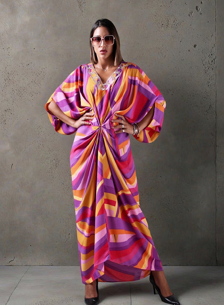 Huescape kaftan dress - Kaftan - Mizyana