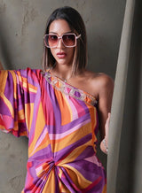 Huescape pleat dress - Dress - Mizyana