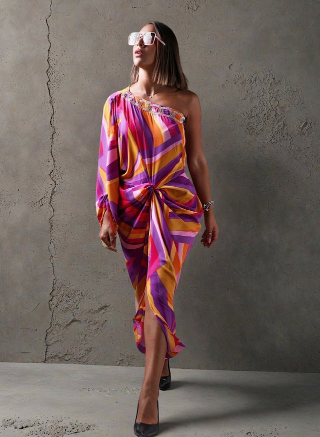 Huescape pleat dress - Dress - Mizyana