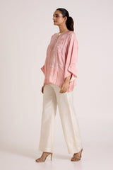 Ice Pink Myna - Jolly Good Free Size Top + Pant - Two-Piece Set - Mizyana