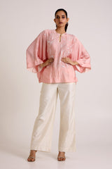 Ice Pink Myna - Jolly Good Free Size Top + Pant - Two-Piece Set - Mizyana