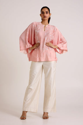 Ice Pink Myna - Jolly Good Free Size Top + Pant - Two-Piece Set - Mizyana