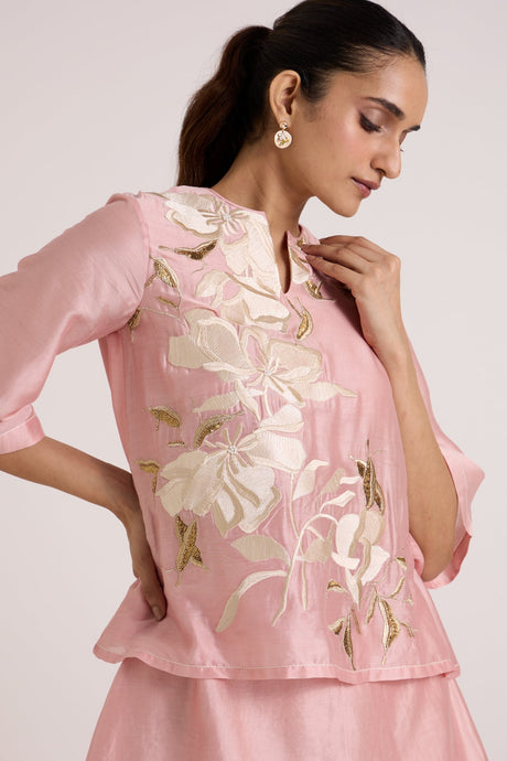 Ice Pink Quinn - Terraced Short Dress - Dress - Mizyana
