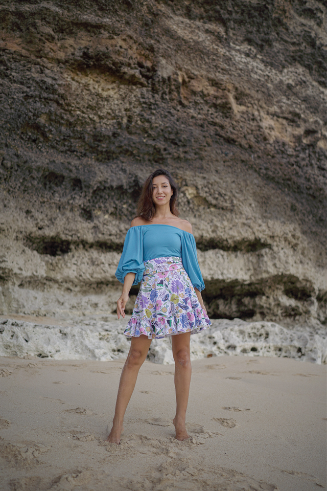 Saira Swim skirt - Floral