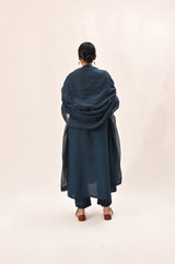 Indigo a Line Layered Kurta Set - Two-Piece Set - Mizyana