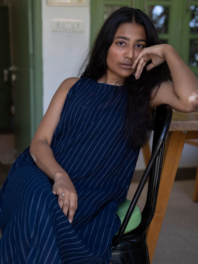 Indigo Streams Dress - Dress - Mizyana