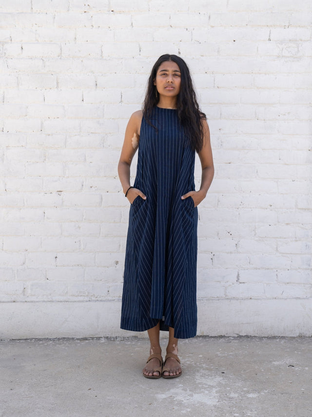 Indigo Streams Dress - Dress - Mizyana