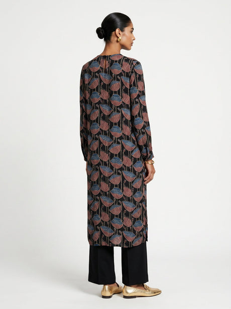 Iva Black Modal Kurta set - Two-Piece Set - Mizyana