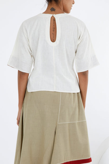 Ivory Crop Top - Shirt - Mizyana