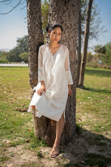 Ivory Dress with Jacket - Dress - Mizyana
