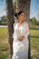 Ivory Dress with Jacket - Dress - Mizyana