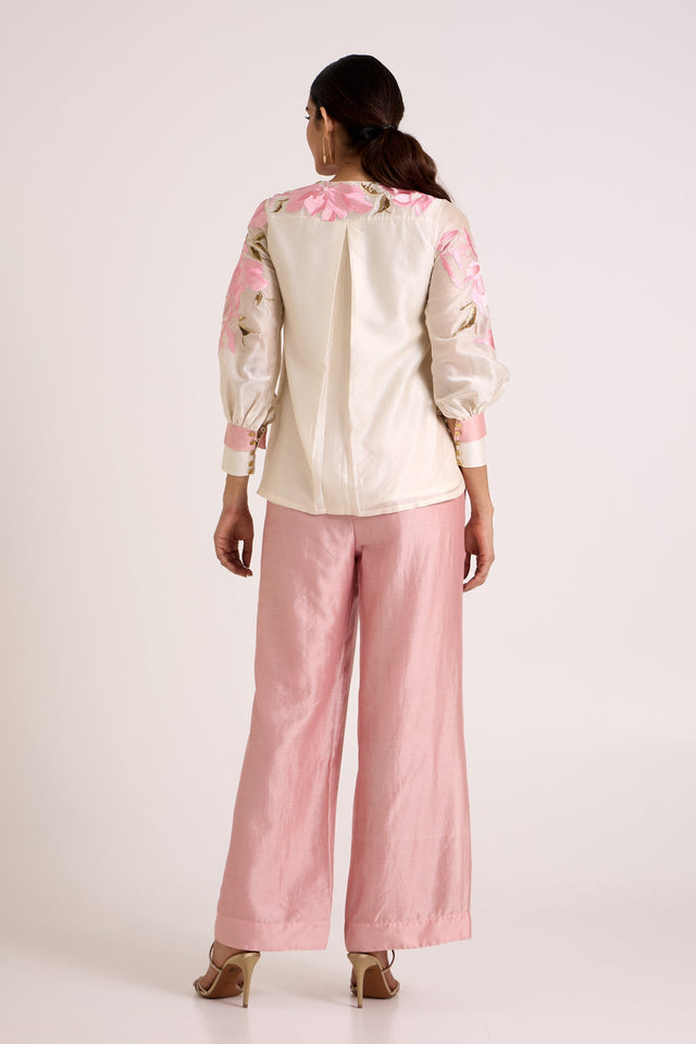 Ivory Glen - Blooming Sleeve Co-ord Set - Co-ord Set - Mizyana