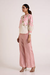 Ivory Glen - Blooming Sleeve Co-ord Set - Co-ord Set - Mizyana