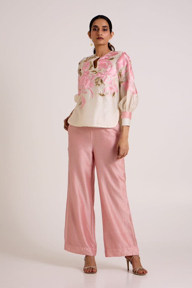 Ivory Glen - Blooming Sleeve Co-ord Set - Co-ord Set - Mizyana