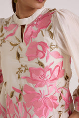 Ivory Nidam - In-Bloom Short Dress - Dress - Mizyana