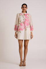 Ivory Nidam - In-Bloom Short Dress - Dress - Mizyana